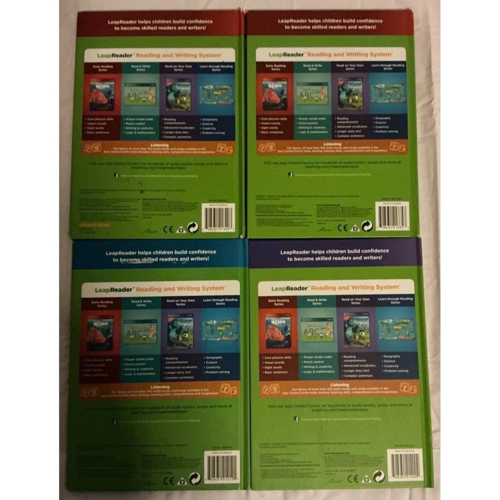 Lot Of 4 Leapfrog LeapReader Hard Cover Books, Dora, Nemo, Doc McStuffins.. - Picture 6 of 11